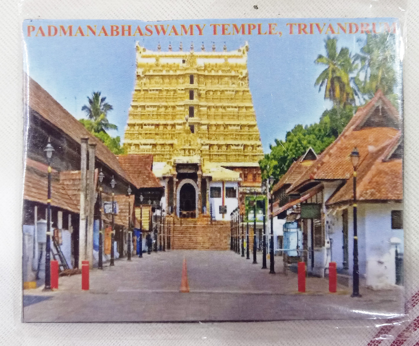 Sree Padmanabha Swami temple image fridge magnet - random design