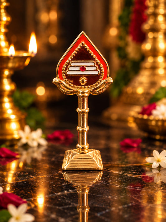 Lord Muruga golden metal vel - 10cm