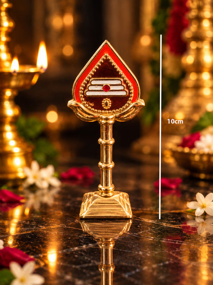 Lord Muruga golden metal vel - 10cm
