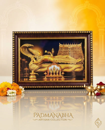 Padmanabha Swami photo glass frame - 32cmx23cm