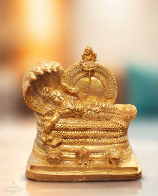 Padmanabha Swami idol golden colour