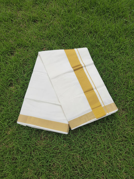 Kerala cotton gold kasavu saree